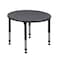Kee Round Classroom Tables, 36 W, 36 L, 23-34 H, Wood, Metal, Grey TB36RNDGYAPBK - alternate 1